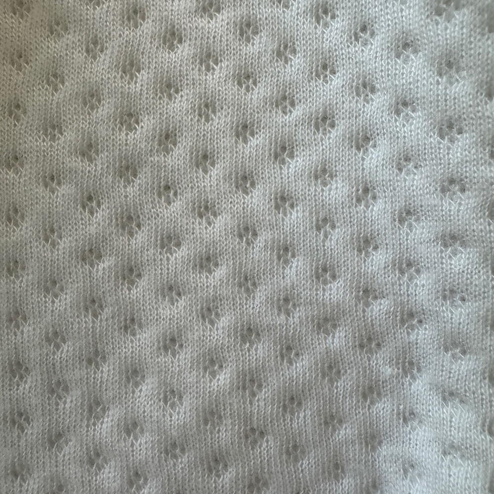J. Crew White Textured Quarter-Zip Pullover - Picture 8 of 10